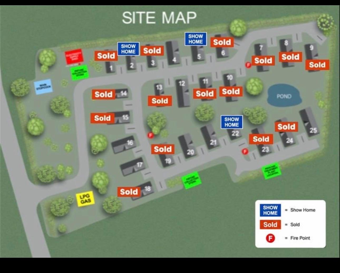 Bath & West Lodge Park, Shepton Mallet, Somerset Park Map