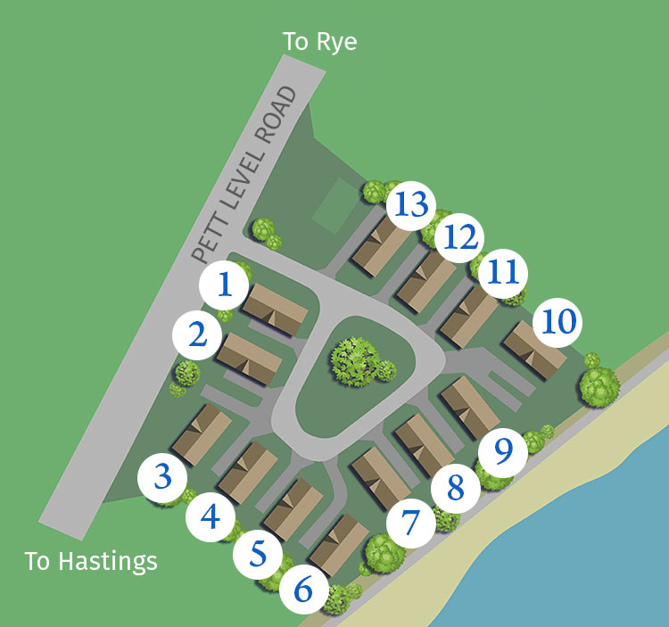 Smugglers Park End, Winchelsea Beach, East Sussex Park Map
